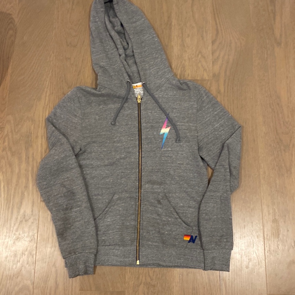 Aviator nation lightning bolt zip up